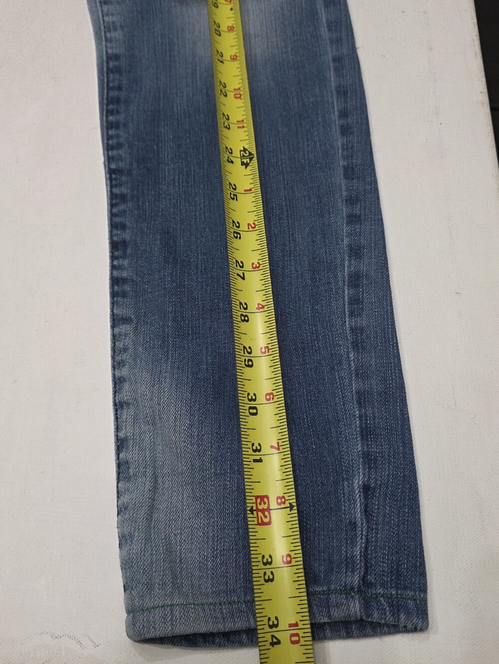 Vintage Ecko Red Y2K Embroidered Rhinestone Studded Slim Jeans Size 3/4 - Picture 9 of 11